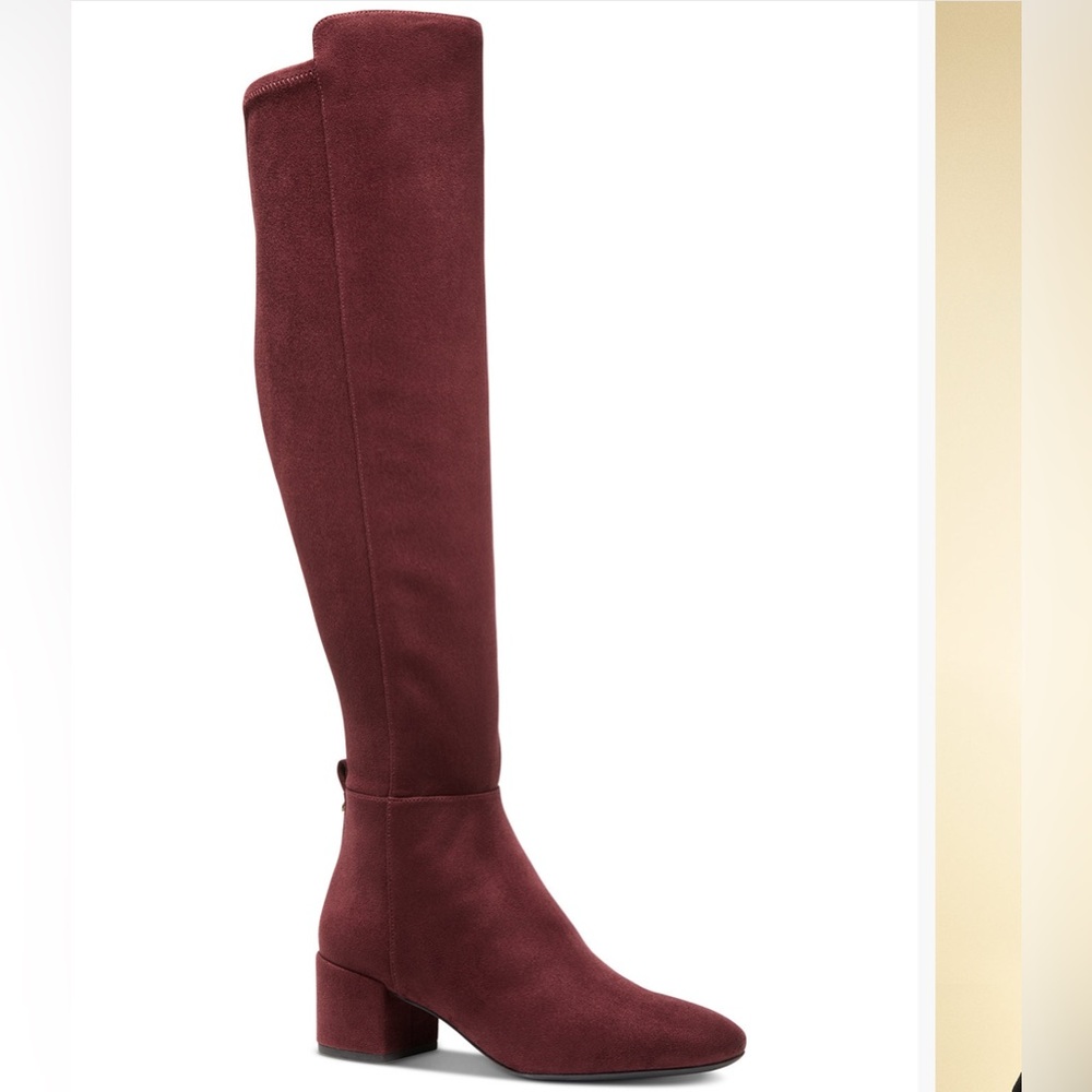Michael Kors Braden Suede Side-Zip Over The Knee Boots $220 - NEW